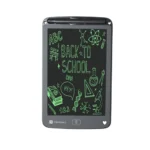 Portronics Ruffpad 12E Re-Writable LCD Writing Pad with 30.4cm (12 inch) Writing Area, India’s First Notepad to Save and Share Your Child’s First creatives via Ruffpad app on Your Smartphone(Black)