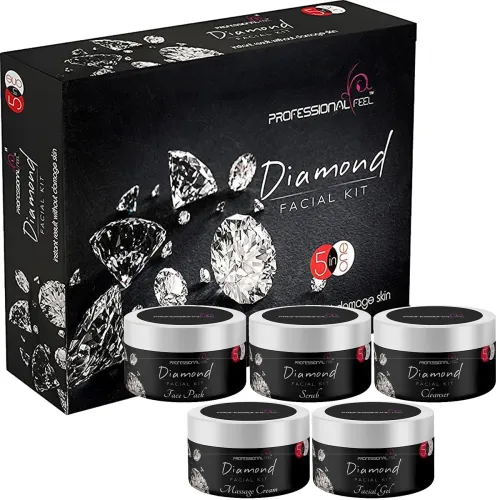 Professional Beauty Feel Diamond Facial Kit (Set of 5) 250 gm