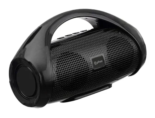 pTron Fusion Go 10W Portable Bluetooth Speaker with 6Hrs Playtime, Immersive Sound, Auto-TWS Function, Supports BT/USB/SD Card/AUX Playback & Lightweight (Black)