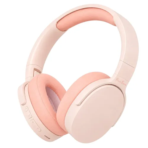 PunnkFunnk BeatXtra Wireless Stereo Bluetooth Headphones V5.3, Over Ear Foldable Headset with 40mm Drivers, Soft Cushioned Ear Pads, Built-in Mic, AUX Input, 10M Wireless Range, Teen & Adults (Pink) PunnkFunnk BeatXtra Wireless Stereo Bluetooth Headphones V5.3, Over Ear Foldable Headset with 40mm Drivers, Soft Cushioned Ear Pads, Built-in Mic, AUX Input, 10M Wireless Range, Teen & Adults (Pink)