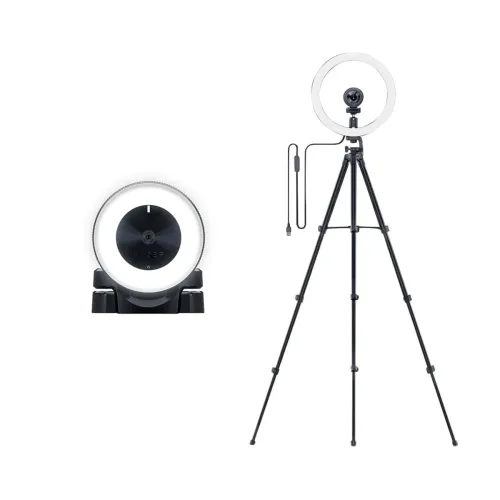 Razer Kiyo Streaming Webcam: 1080p 30 FPS / 720p 60 FPS – Ring Light w/Adjustable Brightness – Built Razer Kiyo Streaming Webcam: 1080p 30 FPS / 720p 60 FPS – Ring Light w/Adjustable Brightness – Built