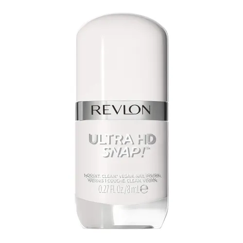 REVLON Ultra HD Snap Nail Polish, Glossy Nail Color, 100% Vegan Formula, No Base and Top Coat Needed, 001 Early Bird, 0.27 Fl Oz REVLON Ultra HD Snap Nail Polish, Glossy Nail Color, 100% Vegan Formula, No Base and Top Coat Needed, 001 Early Bird, 0.27 Fl Oz