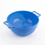 Rice Washer Bowl Kitchen Rinse Bowl with Side Drain Holes | Multiuse Washing Tub for Dal, Noodles, Produce & Grains | Easy Flow Straining Container with Grip Handles | BPA Free Utility Basket
