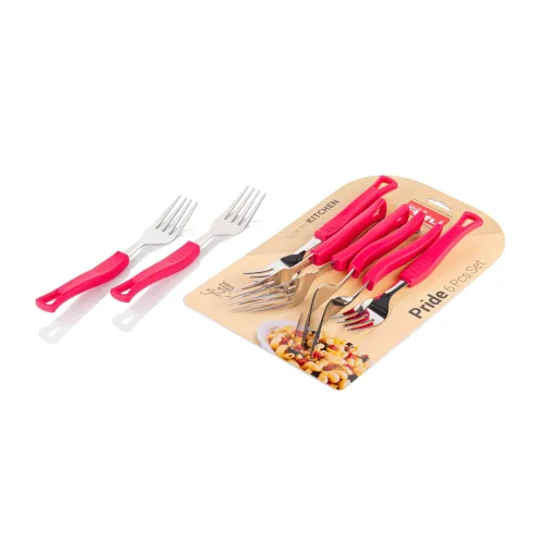 RITU Pride Fruit Fork Spoon Set 6 Pcs Stainless Steel Mini Forks and Spoons Reusable Cutlery Compact Durable for Fruits Snacks Desserts Lunchbox Daily Use Office Parties Home Gift Kitchen Tableware RITU Pride Fruit Fork Spoon Set 6 Pcs Stainless Steel Mini Forks and Spoons Reusable Cutlery Compact Durable for Fruits Snacks Desserts Lunchbox Daily Use Office Parties Home Gift Kitchen Tableware
