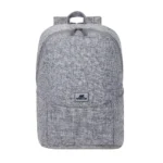RivaCase Anvik Lightweight Urban Backpack 7962 Water Resistant Tweed Fabric Dual Zipper Backpack 2 Main Compartments Bottle Pocket Accessories Pockets Padded Shoulder Strap fits Laptops Upto 15.6\’