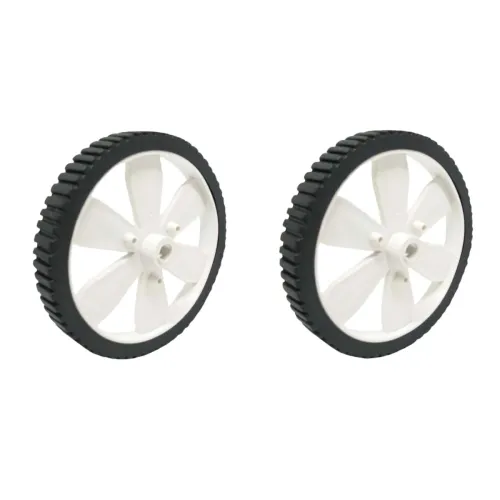 Robocraze White BO Motor Wheel 71.6mm Diameter (Pack of 2) Robocraze White BO Motor Wheel 71.6mm Diameter (Pack of 2)