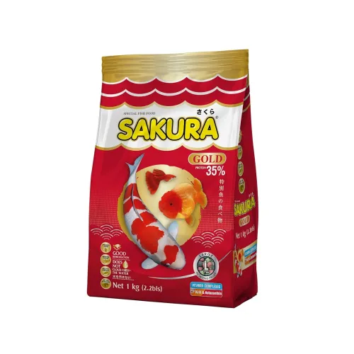 Sakura Goldfish Food | 1 kg, Large 7mm Pellets | Colour & Immunity Enhancing | Astaxanthin, Krill & Vitamin Complex Formula Sakura Goldfish Food | 1 kg, Large 7mm Pellets | Colour & Immunity Enhancing | Astaxanthin, Krill & Vitamin Complex Formula