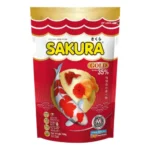 Sakura Goldfish Food | 250 g, Medium 4mm Pellets | Colour & Immunity Enhancing | Astaxanthin, Krill & Vitamin Complex Formula
