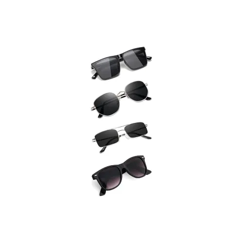 Sheomy Unisex Combo offer pack of 4 shades glasses White Black Candy MC stan Rectangular Retro Vintage Narrow Non-Polarized Sunglasses Small Narrow Square Sun Glasses Combo offer pack (Medium) Sheomy Unisex Combo offer pack of 4 shades glasses White Black Candy MC stan Rectangular Retro Vintage Narrow Non-Polarized Sunglasses Small Narrow Square Sun Glasses Combo offer pack (Medium)