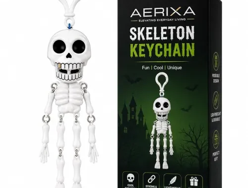 Skeleton Keychain with Movable Limbs