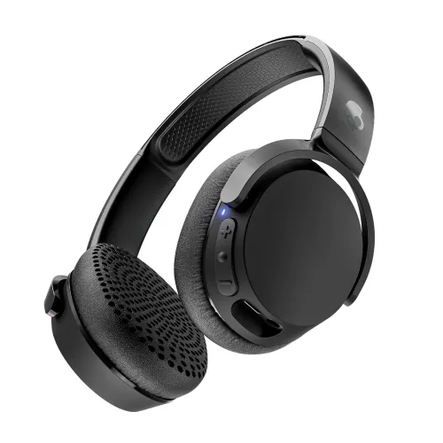 Skullcandy Riff 2 On-Ear Wireless Headphones, 34 Hr Battery, Microphone, Works with iPhone Android and Bluetooth Devices – Black Skullcandy Riff 2 On-Ear Wireless Headphones, 34 Hr Battery, Microphone, Works with iPhone Android and Bluetooth Devices – Black