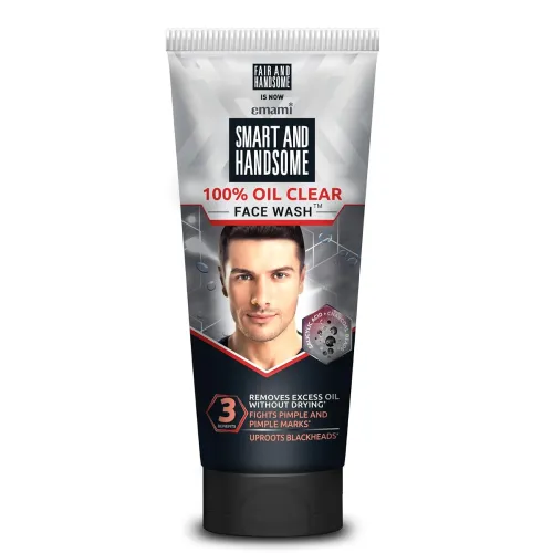 Smart And Handsome Face Wash, 100% Oil Clear, Fights Pimple and Pimple Marks, 150g Smart And Handsome Face Wash, 100% Oil Clear, Fights Pimple and Pimple Marks, 150g