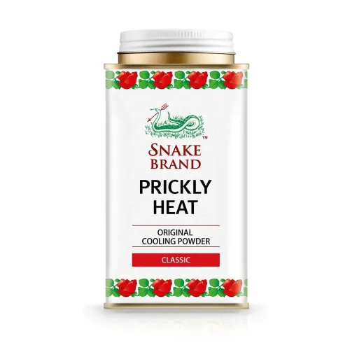 Snake Brand Prickly Heat Cooling Powder Classic 140g | Soothing Menthol Talc for Itching, Rashes & Summer Heat Relief | Unisex Body Powder Snake Brand Prickly Heat Cooling Powder Classic 140g | Soothing Menthol Talc for Itching, Rashes & Summer Heat Relief | Unisex Body Powder
