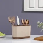 SR 6-Compartment Multi-Purpose Kitchen Organizer for Cutlery, Tools, Cosmetic, Desk, Stationery, and Sink Versatile Storage Organizer Detachable top & bottem (MULTI COLOR)