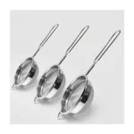 Stainless Steel Tea Strainer Set3 (8 cm) Fine Mesh Chai Chhalni – Tea & Coffee Filter, Juice and Oil Strainer with Durable Handle, Rust Proof Kitchen Strainer for Smooth Brewing