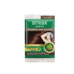 Streax Insta Shampoo Hair Colour – Dark Brown, 25ml (Pack of 1)