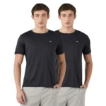 Amazon Brand – Symbol Men’s Solid Active Regular Fit Sports T-Shirt | Round Neck | Half Sleeve (Available in Plus Sizes)