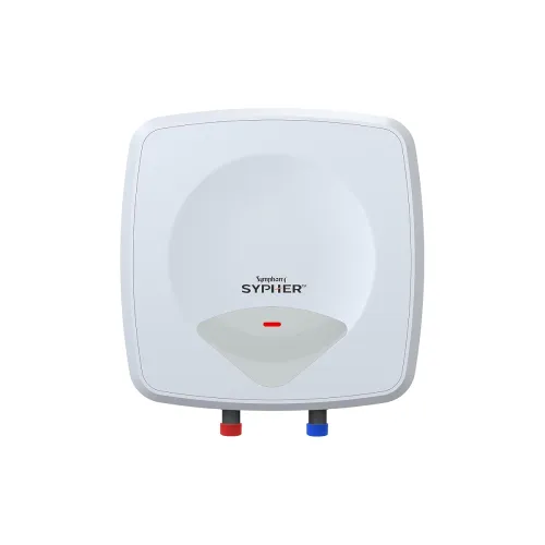 Symphony SYPHER 15 Litre Storage Water Geyser | BEE 5 star Rating Water Heater | 2KW Heating | Glassline Tank | 8 Bar Pressure Compatibility | Free Installation Symphony SYPHER 15 Litre Storage Water Geyser | BEE 5 star Rating Water Heater | 2KW Heating | Glassline Tank | 8 Bar Pressure Compatibility | Free Installation
