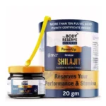 The Body Reserve Shilajit For Men 20gm Shilajeet Resin 500mg/Serving, 40 Servings More Than 75% Fulvic Acid, Purity Certificate Inside Box Sourced From Himalayas 19,000Ft, Shilajit Resin For Men Women 100% Ayurvedic