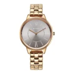 Titan Neo Quartz Analog Grey Dial Rose Gold Metal Strap Watch for Women