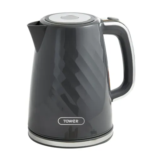 Tower Electric Kettle 1.7L Strix Controller 360° Base Grey Tower Electric Kettle 1.7L Strix Controller 360° Base Grey