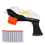ToyBharat Super Blaster Blaze Storm Soft Bullet Gun Toy with 10 Safe Soft Foam Bullets, Fun Target Shooting Battle Fight Game for Kids Boys (SMG4), Multicolor