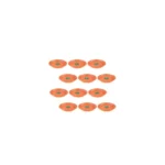 TrustBasket UV Treated Bottom Tray(Plate/Saucer) Suitable for 6 inch Plastic Pot – Terracotta Color – Set of 12