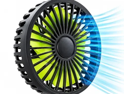 USB Car Backseat Fan, 3 Speeds 360 Degree Rotatable multipurpose use