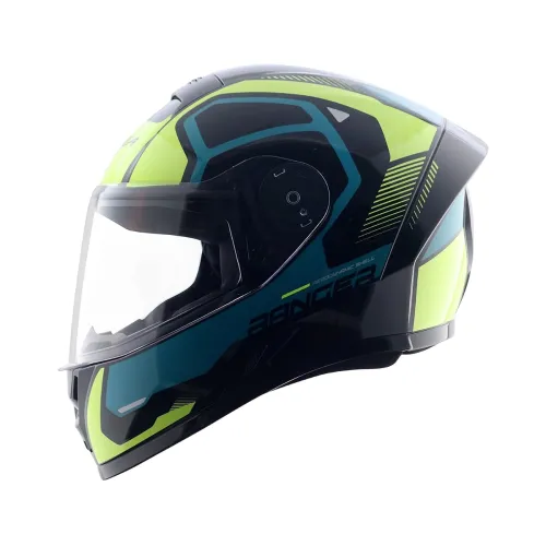 Vega Ranger DX Crew Full Face Motorcycle Helmet with Lightweight Shell, Shock Absorbing Interior, Comfortable Liner, Ventilated Fit, Aerodynamic Build, and Trendy Black Neon Yellow Finish Black Neon Yellow-M Vega Ranger DX Crew Full Face Motorcycle Helmet with Lightweight Shell, Shock Absorbing Interior, Comfortable Liner, Ventilated Fit, Aerodynamic Build, and Trendy Black Neon Yellow Finish Black Neon Yellow-M