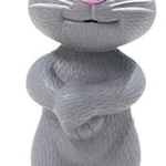 VGRASSP Repeating Words Talking Tom Cat Toy for Kids with Songs and Stories in Funny Tone (Talking Cat) – Color as per Stock