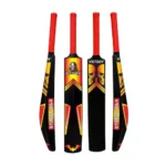 Victory Turf Cricket Bat for Adults Hard Plastic Bat Full Size Tennis with Grip for Soft Ball, Gully, Tournament Match – Black/Red (Size-8)
