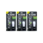 VI-JOHN Dermatologically Tested Purifying Charcoal Premium Shaving Cream With Shaving Brush Enriched With Aloevera & Jojoba Oil From Paraben-70g- Pack of 3
