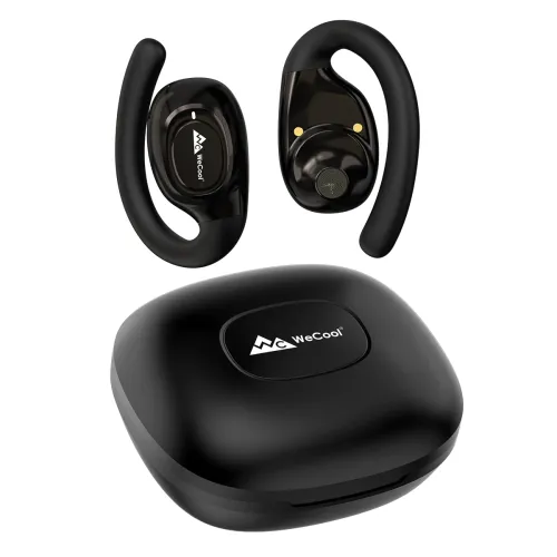 WeCool X3 Ows Open-Ear Wearable Stereo Bluetooth Earphones with Ear-Hook, Bt 5.3 True Wireless Earbuds for Running & Workouts with 24 Hours Long Battery Life, Ipx5 Waterproof, Touch Control-Open Ear