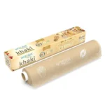 WRAPLUS REDEFINING Food Wrapping Khaki Wrapping Paper I Brown and White I Food Wrapping Paper roll | Roti Wrapping Paper | Perfect for Packing and Serving Food | Roll Wrap for Food (20M Pack of 1)