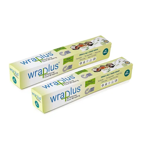 WRAPLUS REDEFINING Food Wrapping Multipurpose Food Wrapping Paper roll I 20M I Pack of 2 | 280mm X 20m WRAPLUS REDEFINING Food Wrapping Multipurpose Food Wrapping Paper roll I 20M I Pack of 2 | 280mm X 20m
