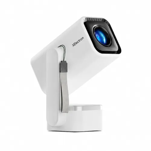 XElectron Techno Android 14 Smart Home Theater Movie HD Projector, 1080P & 4K Support, Inbuilt Speaker, Rotatable, Electric Focus, Auto & 4D Keystone with Built-in Apps, WiFi & BT, Screen Mirroring XElectron Techno Android 14 Smart Home Theater Movie HD Projector, 1080P & 4K Support, Inbuilt Speaker, Rotatable, Electric Focus, Auto & 4D Keystone with Built-in Apps, WiFi & BT, Screen Mirroring