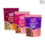 Yogabar Wholegrain Breakfast Muesli | Fruits Nuts and Seeds | Dark Chocolate Cranberry | No Sugar Super Muesli | 400gm Each