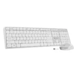Zebronics Wireless Keyboard & Mouse Combo, 104 UV-Printed Keys, ₹ Key, 12 Multimedia Keys, Retractable Stand, 4 Button Mouse, 1600 DPI, High Precision, USB Nano Receiver