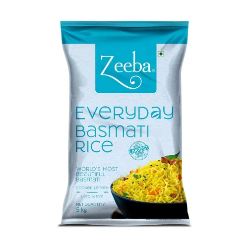 Zeeba Everyday Basmati Rice 5 Kg, Perfect for Everyday Cooking (Cooked length upto 14mm*) Zeeba Everyday Basmati Rice 5 Kg, Perfect for Everyday Cooking (Cooked length upto 14mm*)