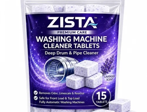 ZISTA Washing Machine Cleaner Tablets with Lavender Scent 15 Pcs