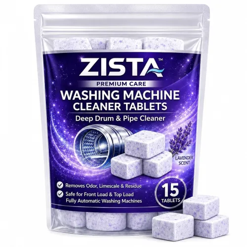 ZISTA Washing Machine Cleaner Tablets with Lavender Scent 15 Pcs ZISTA Washing Machine Cleaner Tablets with Lavender Scent 15 Pcs