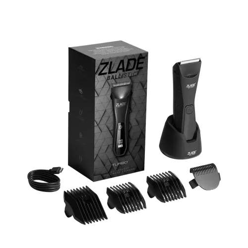 Zlade Ballistic Turbo 3.0 Full Body Trimmer for Men, Beard, Balls, Pubic Hair & Private Parts | IPX7 Waterproof | 7000 RPM 2-Speed Motor | Wireless + USB-C Charging | 90 Min Runtime Zlade Ballistic Turbo 3.0 Full Body Trimmer for Men, Beard, Balls, Pubic Hair & Private Parts | IPX7 Waterproof | 7000 RPM 2-Speed Motor | Wireless + USB-C Charging | 90 Min Runtime