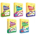 Gurukanth® Premium Flash Cards for Kids Early Learning (Combo Set of 5) | Easy & Fun Way of Learning 1 Year to 6 Years Babies Smart Toys