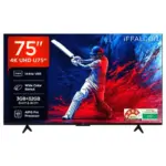 iFFALCON 189 cm (75 Inches) 4K UHD Smart LED Google TV | 144Hz VRR | 3GB RAM | Dolby Vision & Atmos | Game Master | 75U75