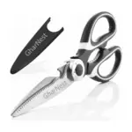 Multi Purpose Kitchen Scissors Heavy Duty Stainless Steel Shears Black