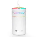 with RGB Light, 260ml Water Tank, 35ml/h Mist Output, Continuous & Intermittent Modes, One-Button Control, for Home, Car & Bedside (Water Use Only)